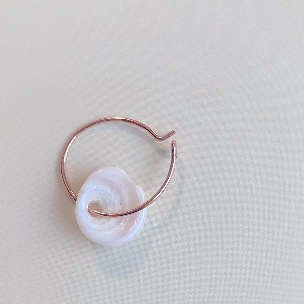 Puka Shell Hoops - Picture 4 of 4